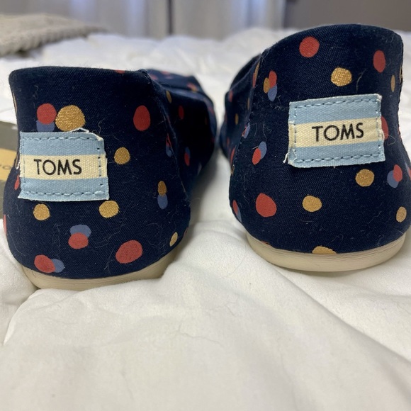 *SOLD* TOMS Navy Party Dot Alpargatas - Picture 4 of 9